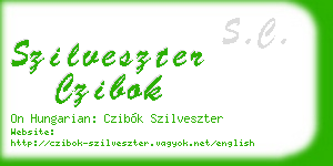 szilveszter czibok business card
